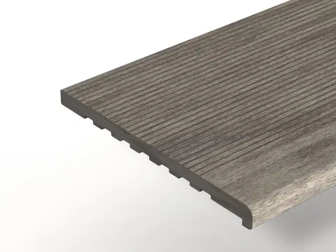 Профиль ступеней Woodvex Select Colorite Серый дым 22х348x4000 мм